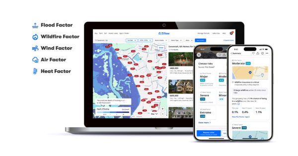 Zillow introduces First Street’s comprehensive climate risk data on for-sale listings across the US