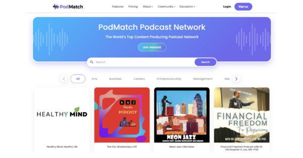 PodMatch Announces Plans for 1,000-Member Podcast Network to Help Podcasters Grow and Monetize