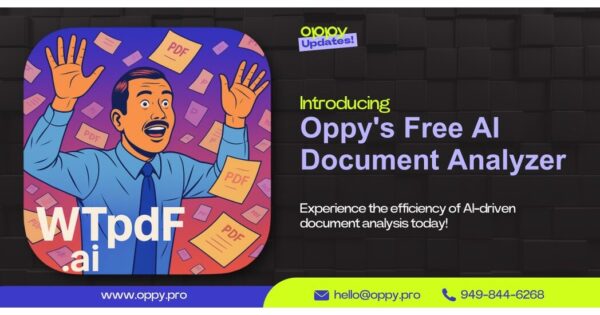 Free AI Document Analysis Tool Saves Real Estate Professionals Hours with Oppy Launch