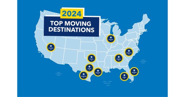 Penske Truck Rental Announces 2024 Top Moving Destinations